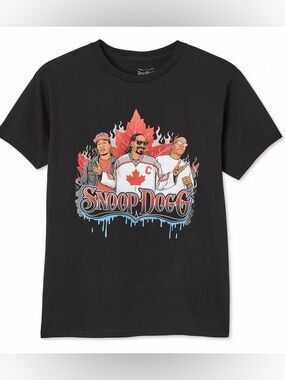 Vintage Snoop Dogg Cali to Canada Tour Graphic T-Shirt XL Black Concert Tee